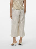 Παντελόνι culotte με ρίγες AWARE 10305147 - Μπεζ - thefashionproject.gr - AWARE by VERO MODA