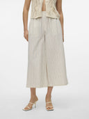 Παντελόνι culotte με ρίγες AWARE 10305147 - Μπεζ - thefashionproject.gr - AWARE by VERO MODA
