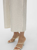 Παντελόνι culotte με ρίγες AWARE 10305147 - Μπεζ - thefashionproject.gr - AWARE by VERO MODA