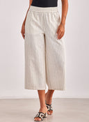 Παντελόνι culotte με ρίγες AWARE 10305147 - Μπεζ - thefashionproject.gr - AWARE by VERO MODA