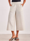Παντελόνι culotte με ρίγες AWARE 10305147 - Μπεζ - thefashionproject.gr - AWARE by VERO MODA