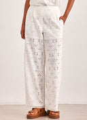 Παντελόνι κιπούρ με λάστιχο Vero Moda 10303864 - Λευκό - thefashionproject.gr - VERO MODA
