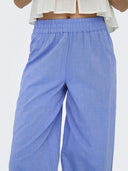 Παντελόνι με δαντέλα κιπούρ ONLY 15343184 - Γαλάζιο - thefashionproject.gr - ONLY