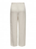 Παντελόνι με λινό ONLY 15322263 - Μπεζ - thefashionproject.gr - ONLY
