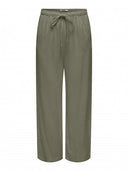 Παντελόνι με λινό ONLY 15322263 - Χακί - thefashionproject.gr - ONLY