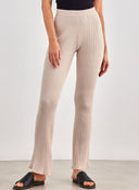 Παντελόνι πλεκτό με flare μπατζάκια ONLY 15310541 - Μπεζ - thefashionproject.gr - ONLY