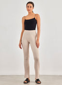 Παντελόνι πλεκτό με flare μπατζάκια ONLY 15310541 - Μπεζ - thefashionproject.gr - ONLY