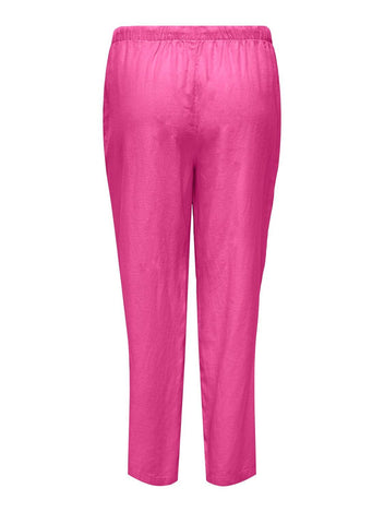 Παντελόνι plus size με λινό CARMAKOMA 15311951 - Φούξια - thefashionproject.gr - CARMAKOMA