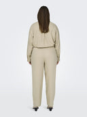 Παντελόνι plus size με λινό CARMAKOMA 15311951 - Μπεζ - thefashionproject.gr - CARMAKOMA
