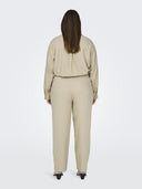 Παντελόνι plus size με λινό CARMAKOMA 15311951 - Μπεζ - thefashionproject.gr - CARMAKOMA