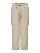Παντελόνι plus size με λινό CARMAKOMA 15311951 - Μπεζ - thefashionproject.gr - CARMAKOMA