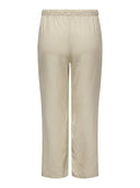 Παντελόνι plus size με λινό CARMAKOMA 15311951 - Μπεζ - thefashionproject.gr - CARMAKOMA