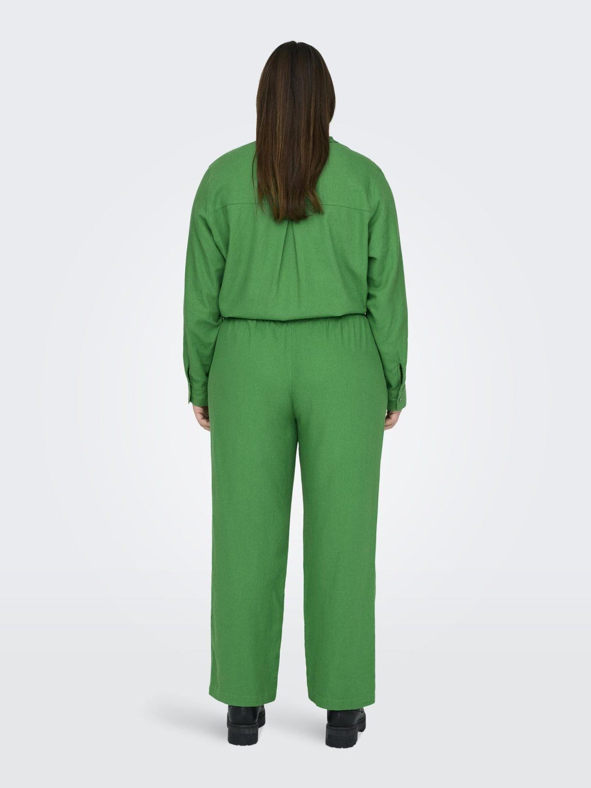 Παντελόνι plus size με λινό CARMAKOMA 15311951 - Πράσινο - thefashionproject.gr - CARMAKOMA