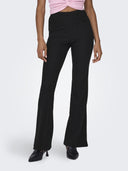 Παντελόνι ριμπ καμπάνα ONLY 15331091 - Μαύρο - thefashionproject.gr - ONLY