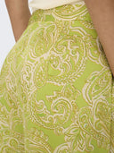 Παντελόνι σατέν με λαχούρια ONLY 15339991 - Lime - thefashionproject.gr - ONLY