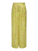 Παντελόνι σατέν με λαχούρια ONLY 15339991 - Lime - thefashionproject.gr - ONLY