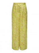 Παντελόνι σατέν με λαχούρια ONLY 15339991 - Lime - thefashionproject.gr - ONLY