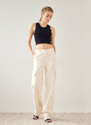 Παντελόνι τζιν cargo wide leg - Ζαχαρί - thefashionproject.gr - The Fashion Project