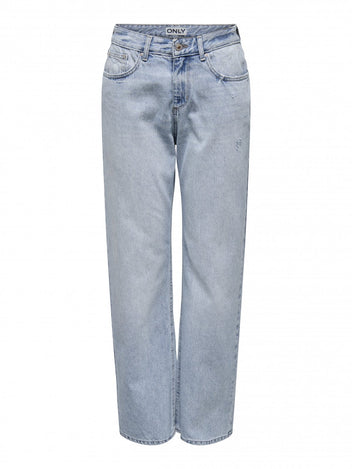 Παντελόνι τζιν ELLA STRAIGHT ONLY 15337154 - Μπλε jean - thefashionproject.gr - ONLY