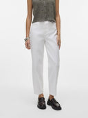 Παντελόνι τζιν RIA barrel Vero Moda 10330449 - Λευκό - thefashionproject.gr - VERO MODA