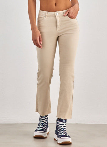 Παντελόνι τζιν SHEILA flare Vero Moda 10289924 - Μπεζ - thefashionproject.gr - VERO MODA