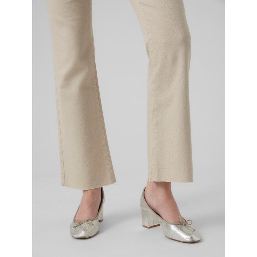 Παντελόνι τζιν SHEILA flare Vero Moda 10289924 - Μπεζ - thefashionproject.gr - VERO MODA