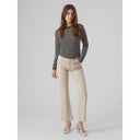 Παντελόνι τζιν SHEILA flare Vero Moda 10289924 - Μπεζ - thefashionproject.gr - VERO MODA