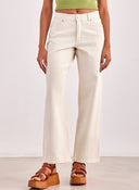 Παντελόνι τζιν wide leg Vero moda 10305310 - Μπεζ - thefashionproject.gr - VERO MODA