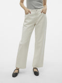 Παντελόνι τζιν wide leg Vero moda 10305310 - Μπεζ - thefashionproject.gr - VERO MODA - 21813003038