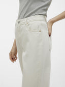 Παντελόνι τζιν wide leg Vero moda 10305310 - Μπεζ - thefashionproject.gr - VERO MODA
