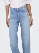 Παντελόνι τζιν wideleg JUIICY ONLY 15345249 - Μπλε denim - thefashionproject.gr - ONLY