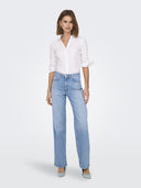 Παντελόνι τζιν wideleg JUIICY ONLY 15345249 - Μπλε denim - thefashionproject.gr - ONLY