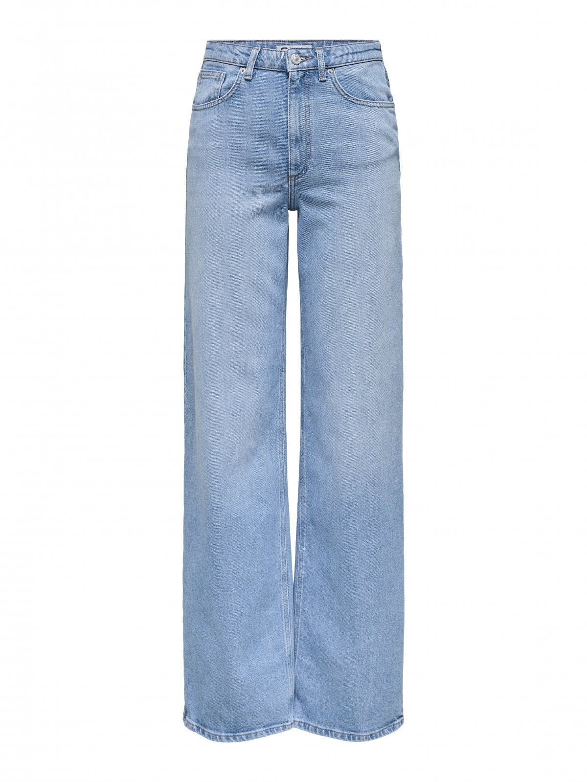 Παντελόνι τζιν wideleg JUIICY ONLY 15345249 - Μπλε denim - thefashionproject.gr - ONLY