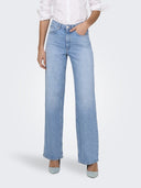 Παντελόνι τζιν wideleg JUIICY ONLY 15345249 - Μπλε denim - thefashionproject.gr - ONLY