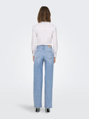 Παντελόνι τζιν wideleg JUIICY ONLY 15345249 - Μπλε denim - thefashionproject.gr - ONLY