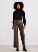 Παντελόνι wide leg δερματίνη ONLY 15264688