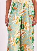 Παντελόνι wide leg σατέν με print ONLY 15315870 - Μέντα - thefashionproject.gr - ONLY