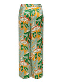 Παντελόνι wide leg σατέν με print ONLY 15315870 - Μέντα - thefashionproject.gr - ONLY