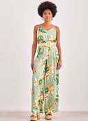 Παντελόνι wide leg σατέν με print ONLY 15315870 - Μέντα - thefashionproject.gr - ONLY