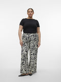 Παντελόνι wide leg υφασμάτινο plus size Vero Moda Curve 10305493 - Ζαχαρί - thefashionproject.gr - VERO MODA CURVE