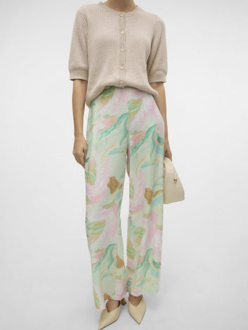 Παντελόνι wide leg υφασμάτινο Vero Moda 10303759 - Multi - thefashionproject.gr - VERO MODA