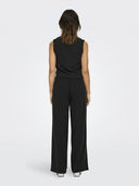 Παντελόνι wideleg με λάστιχο ONLY 15338922 - Μαύρο - thefashionproject.gr - ONLY