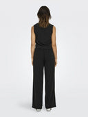 Παντελόνι wideleg με λάστιχο ONLY 15338922 - Μαύρο - thefashionproject.gr - ONLY