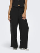 Παντελόνι wideleg με λάστιχο ONLY 15338922 - Μαύρο - thefashionproject.gr - ONLY