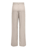 Παντελόνι wideleg με λινό ONLY 15338710 - Μπεζ - thefashionproject.gr - ONLY