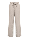 Παντελόνι wideleg με λινό ONLY 15338710 - Μπεζ - thefashionproject.gr - ONLY