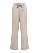 Παντελόνι wideleg με λινό ONLY 15338710 - Μπεζ - thefashionproject.gr - ONLY