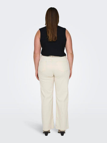 Παντελόνι Wilie wideleg plus size CARMAKOMA 15310701 - Μπεζ - thefashionproject.gr - CARMAKOMA