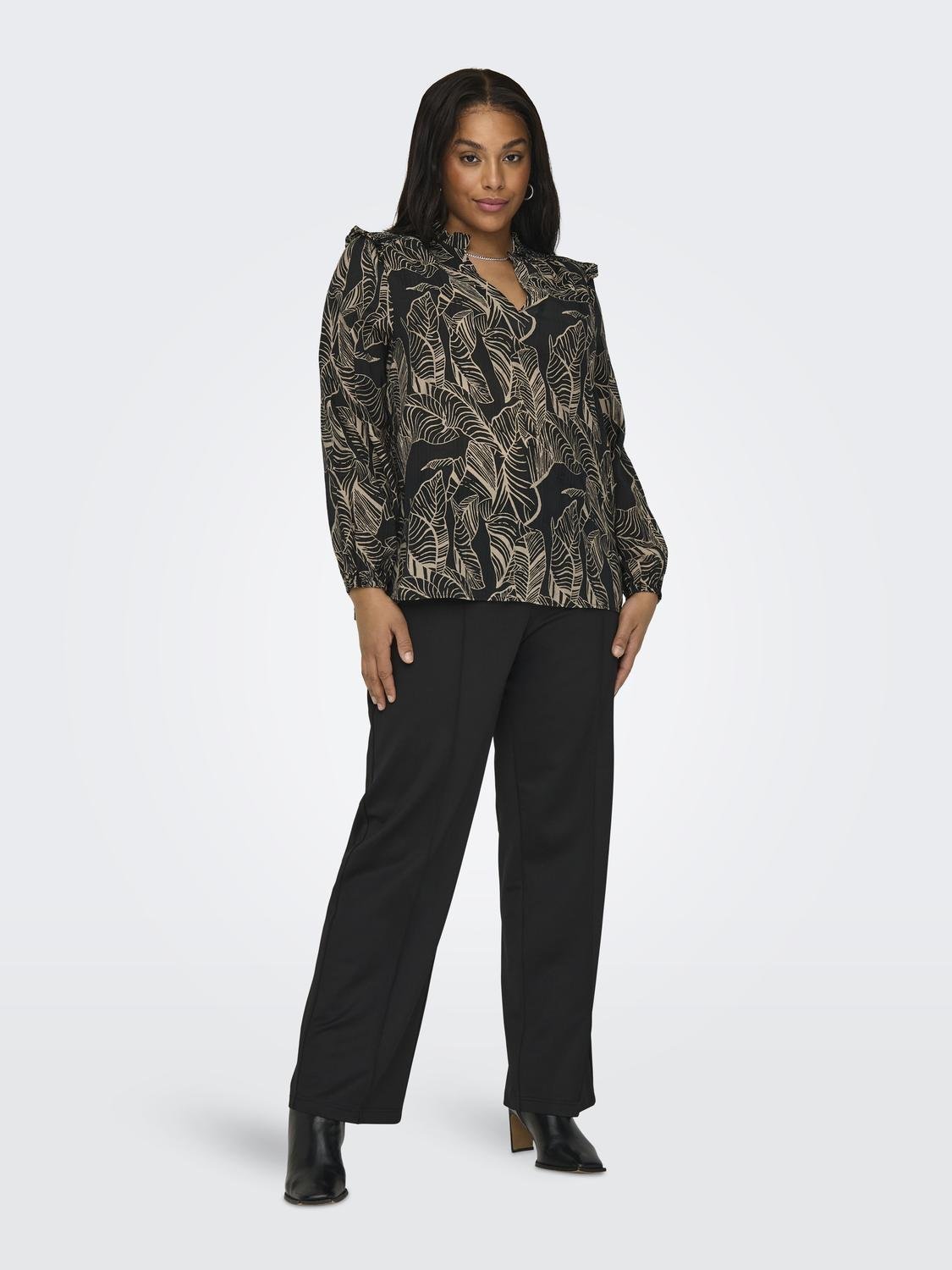 Παντελόνι υφασμάτινο plus size CARMAKOMA 15312009 - Μαύρο - thefashionproject.gr - CARMAKOMA
