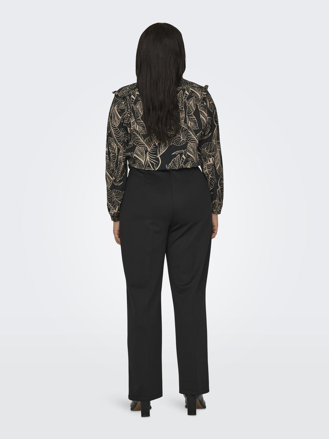 Παντελόνι υφασμάτινο plus size CARMAKOMA 15312009 - Μαύρο - thefashionproject.gr - CARMAKOMA